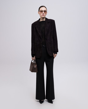 Victoria Beckham Black pants with wool 1125WTR006562A