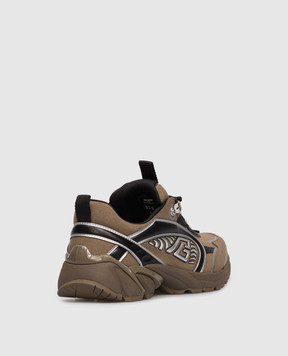 Balmain Cosmic Dust khaki sneakers FM1VI357LSEY