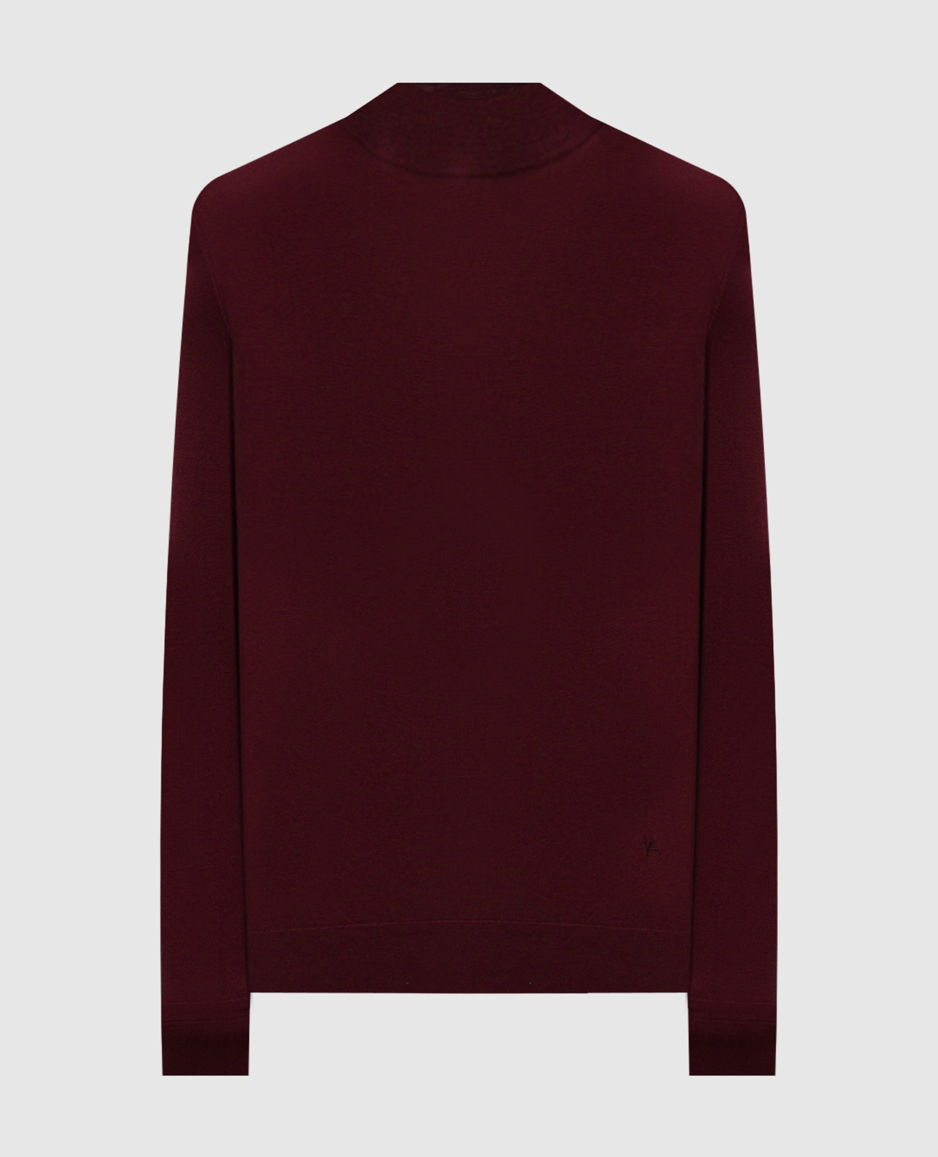 Burgundy wool golf ISAIA