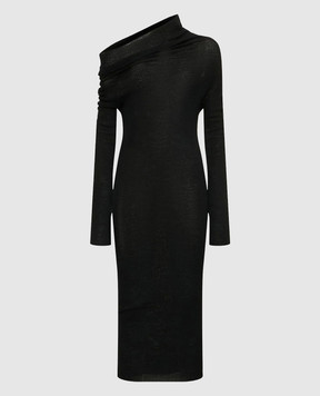 Ann Demeulemeester Barbro black wool dress B0012540FA059