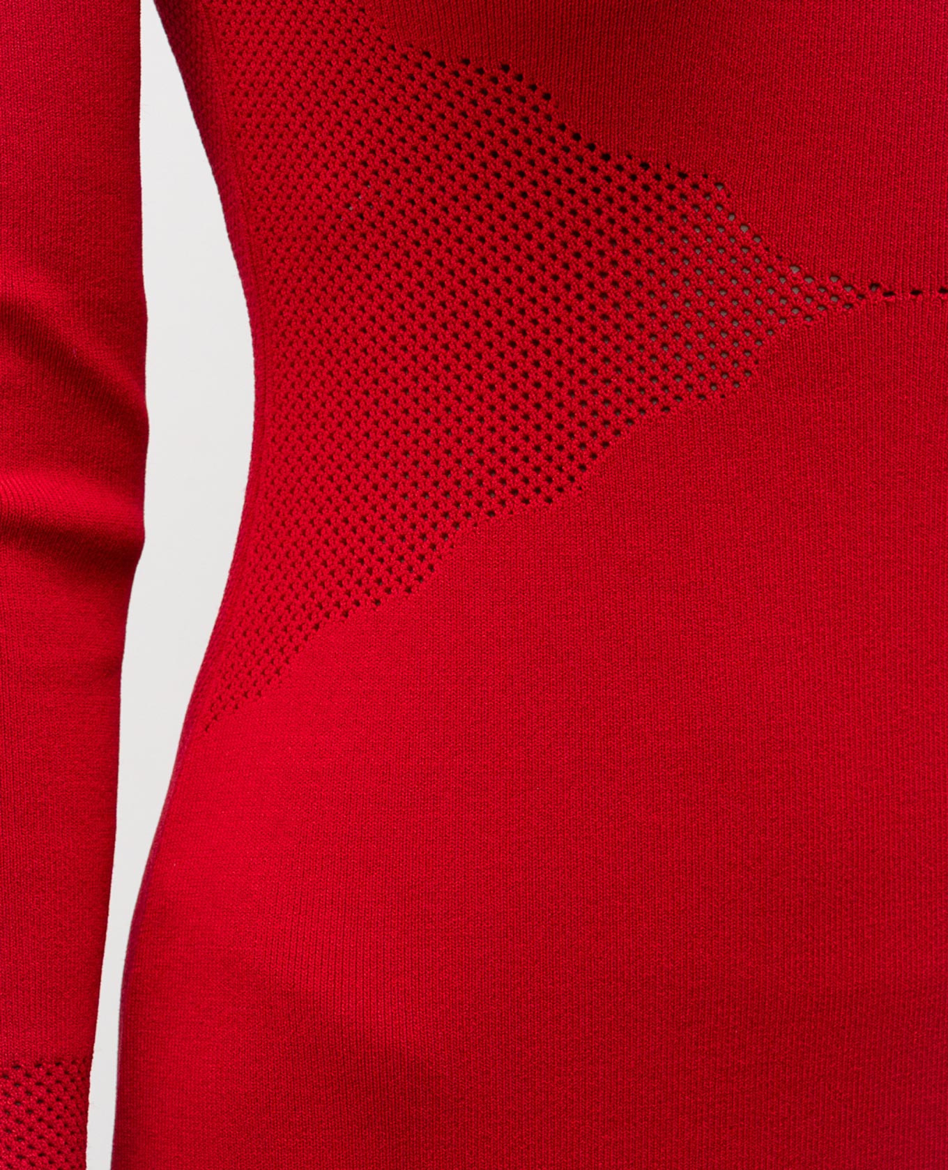 

Red midi dress with logo Twinset