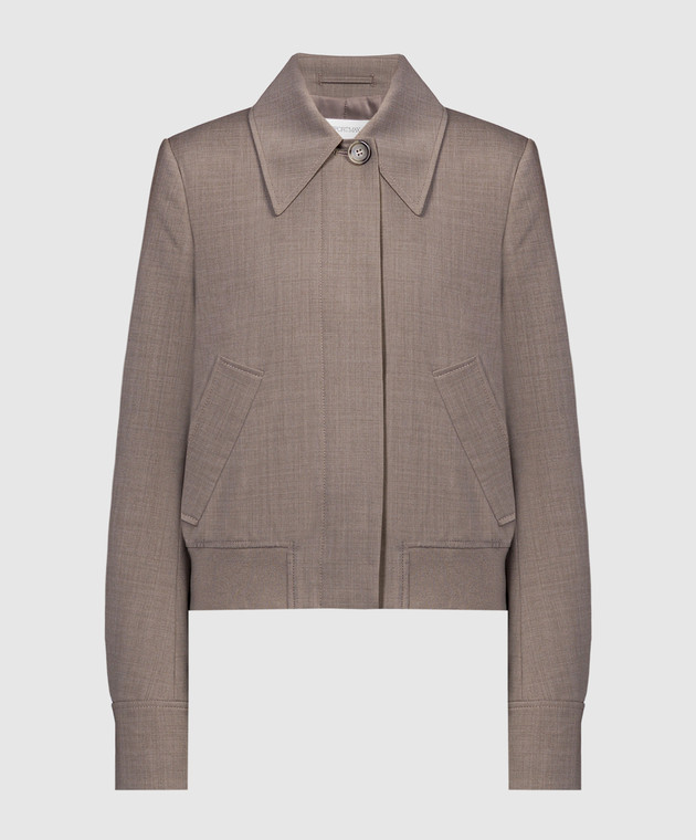 Max Mara Sportmax - Smalto brown wool jacket SMALTO - shop