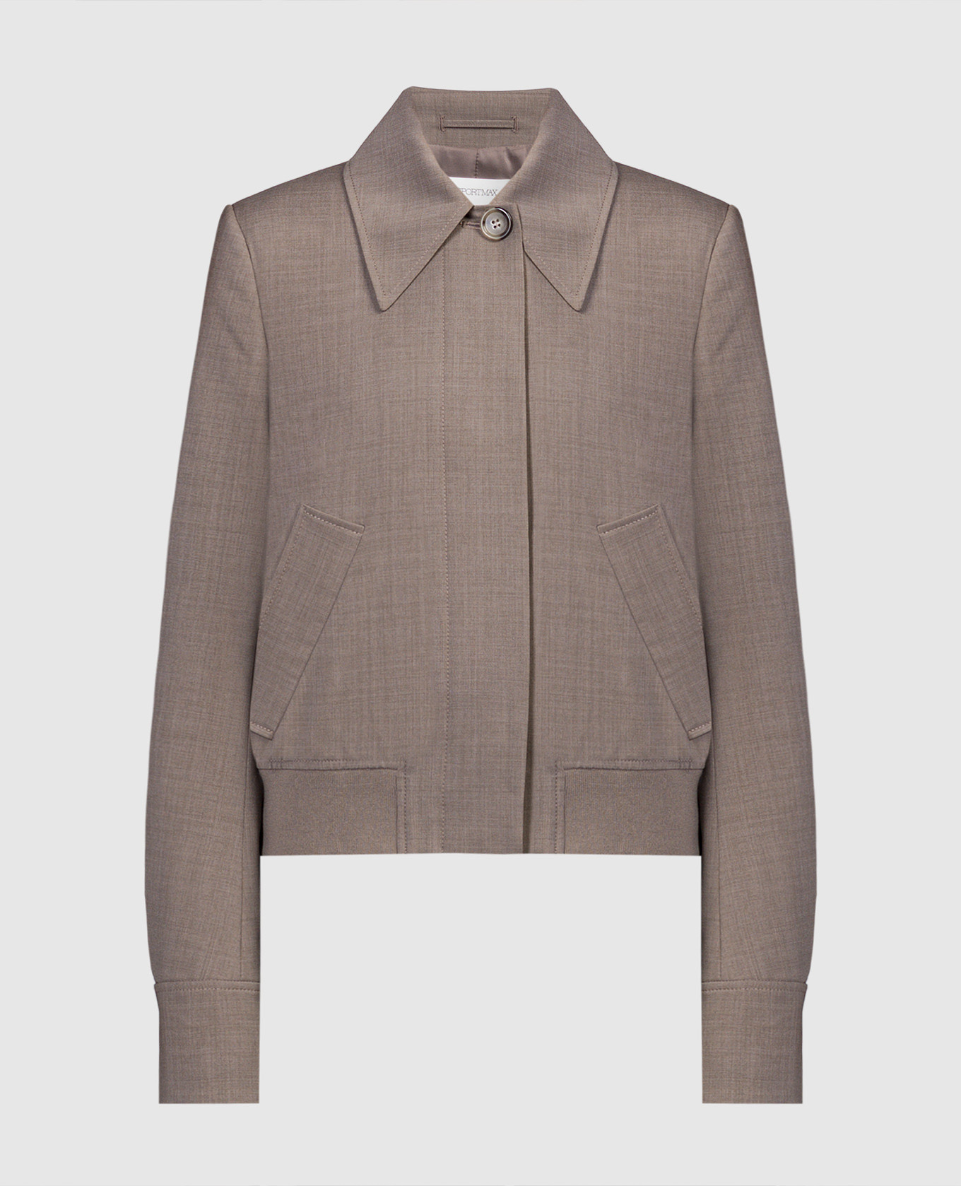 Max Mara Sportmax - Smalto brown wool jacket SMALTO - shop