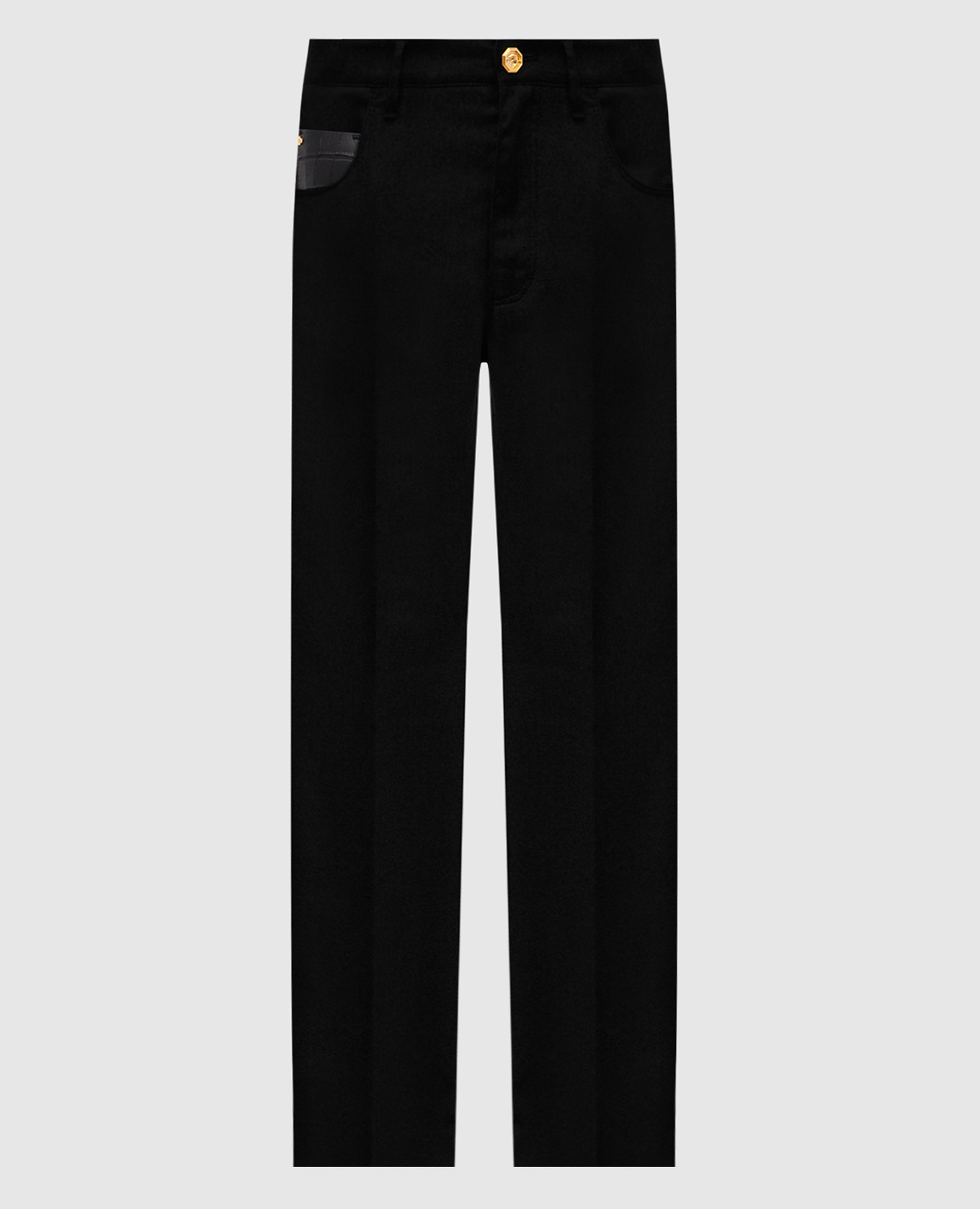 Black wool pants Stefano Ricci