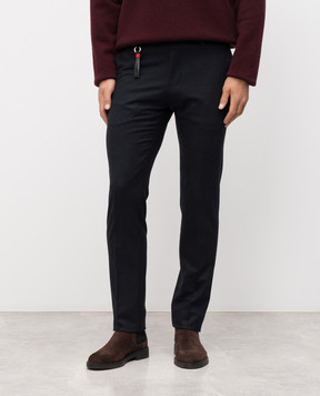 Marco Pescarolo Blue cashmere pants SLIM805244