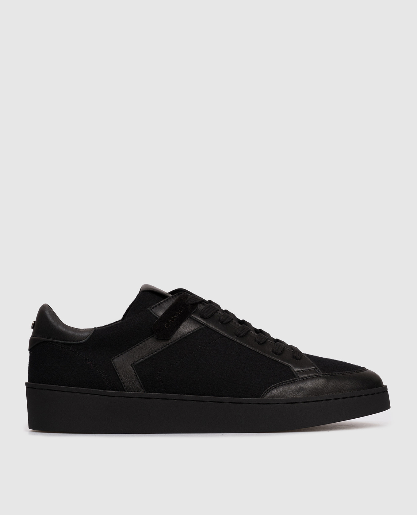 

Black combination sneakers with logo Canali