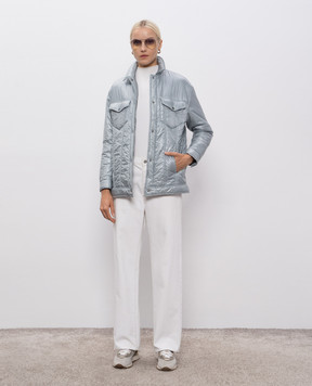 Herno Blue jacket with logo GI000324D12017Z