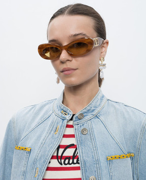 Valentino Beige sunglasses with VLogo emblem VLS178C57
