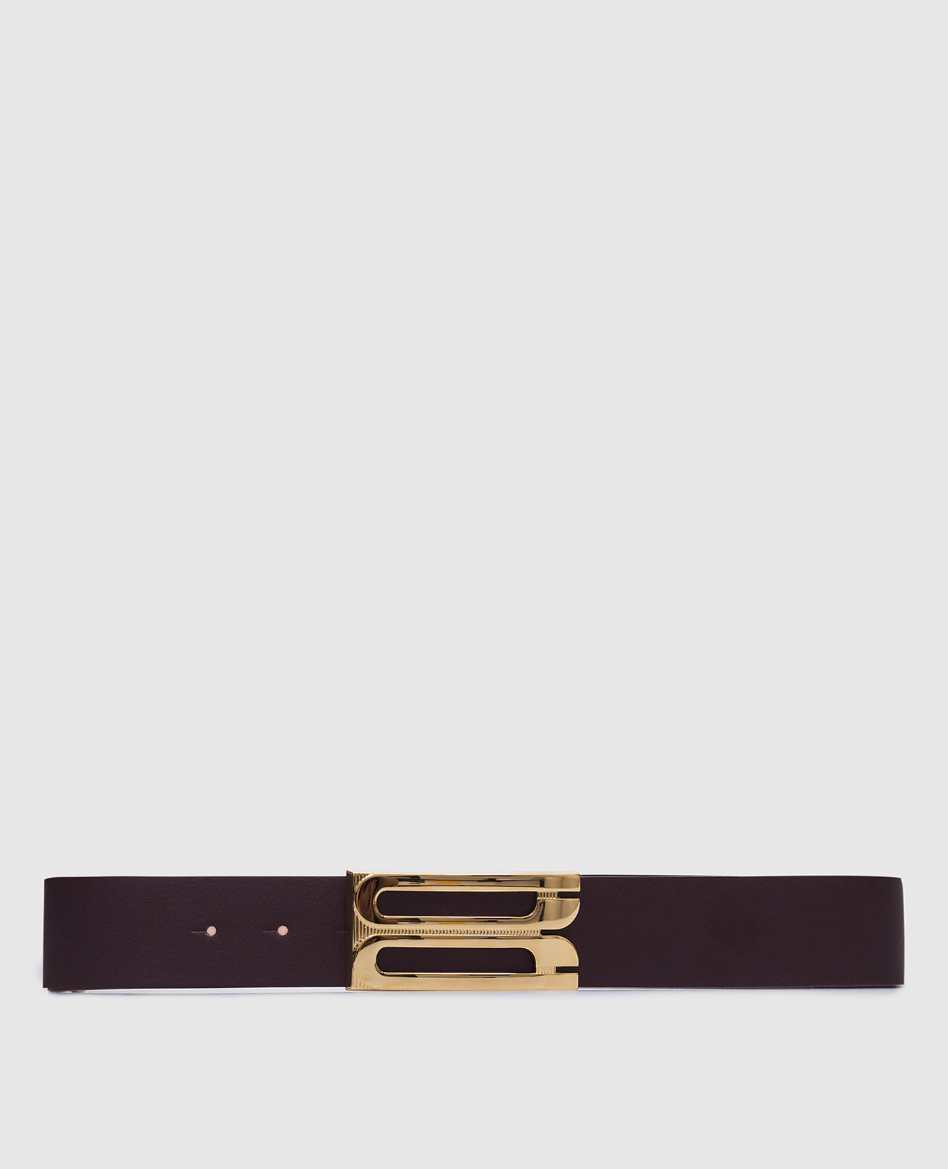 

Jumbo Frame maroon leather belt Victoria Beckham, Burgundy
