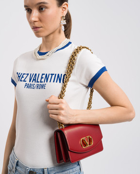 Valentino Red leather VLogo bag 6W2B0R17GCB