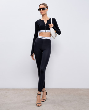 Off-White Black leggings with logo OWVV003F24JER001