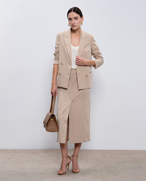 Twinset Beige top with logo 242TT2412