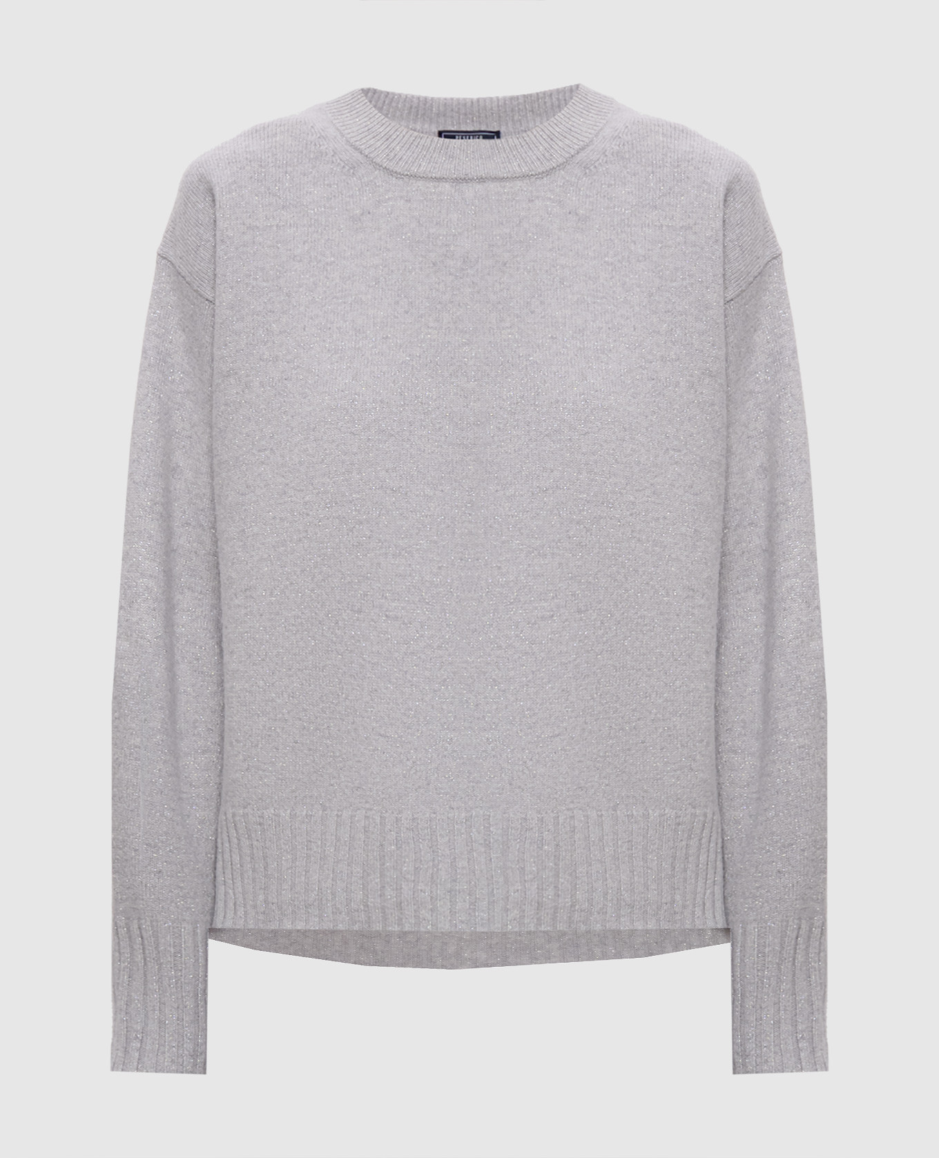 Gray wool and cashmere sweater with lurex Peserico