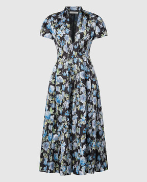 Philosophy di Lorenzo Serafini Black floral print midi dress A04610739