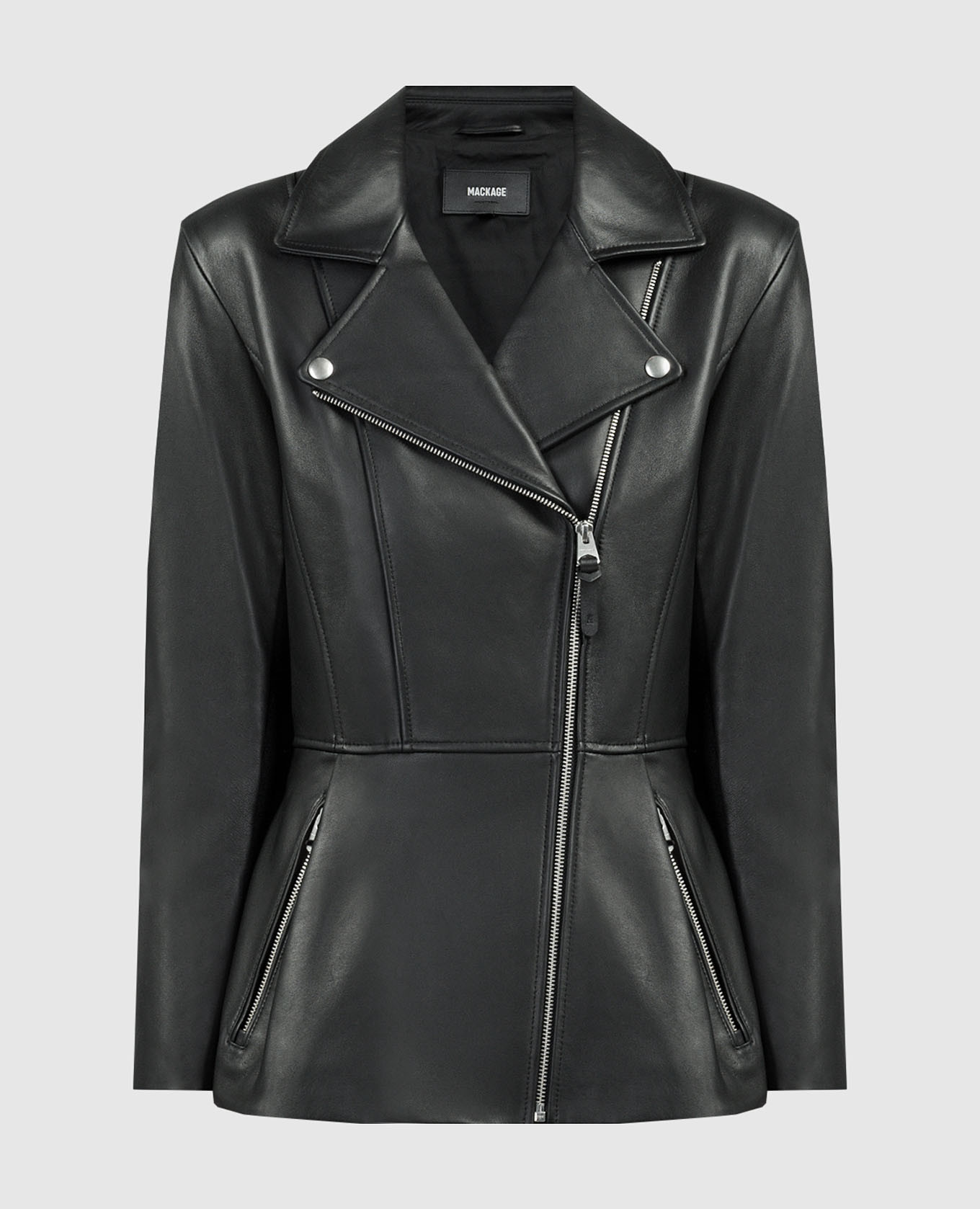 Black leather jacket day mackage
