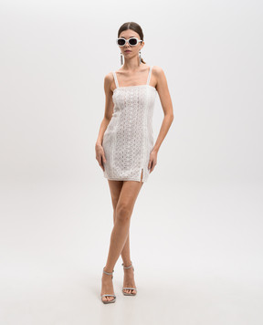 Charo Ruiz COTT white lace mini dress 256600