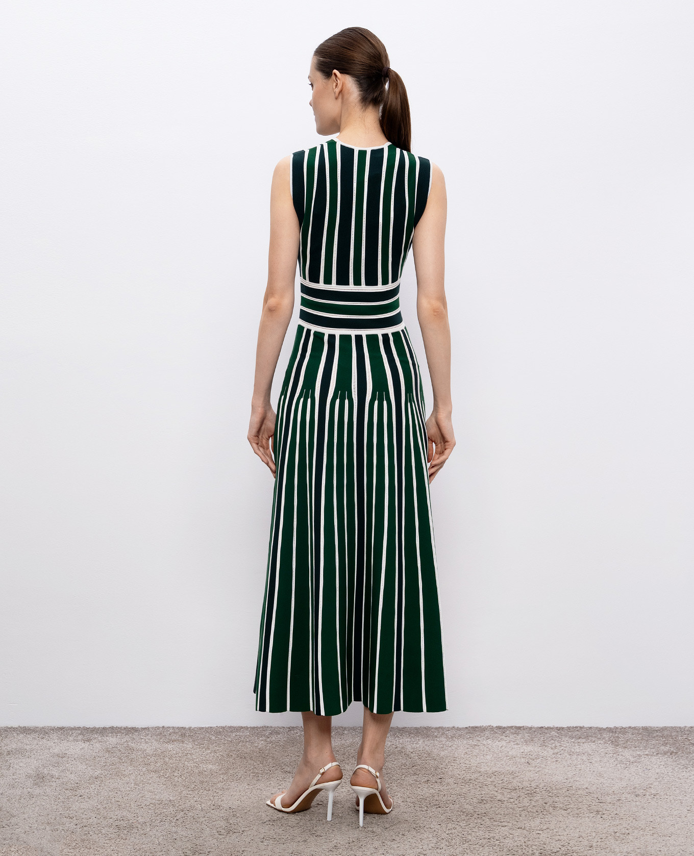 

Green striped TALLONE dress Max Mara