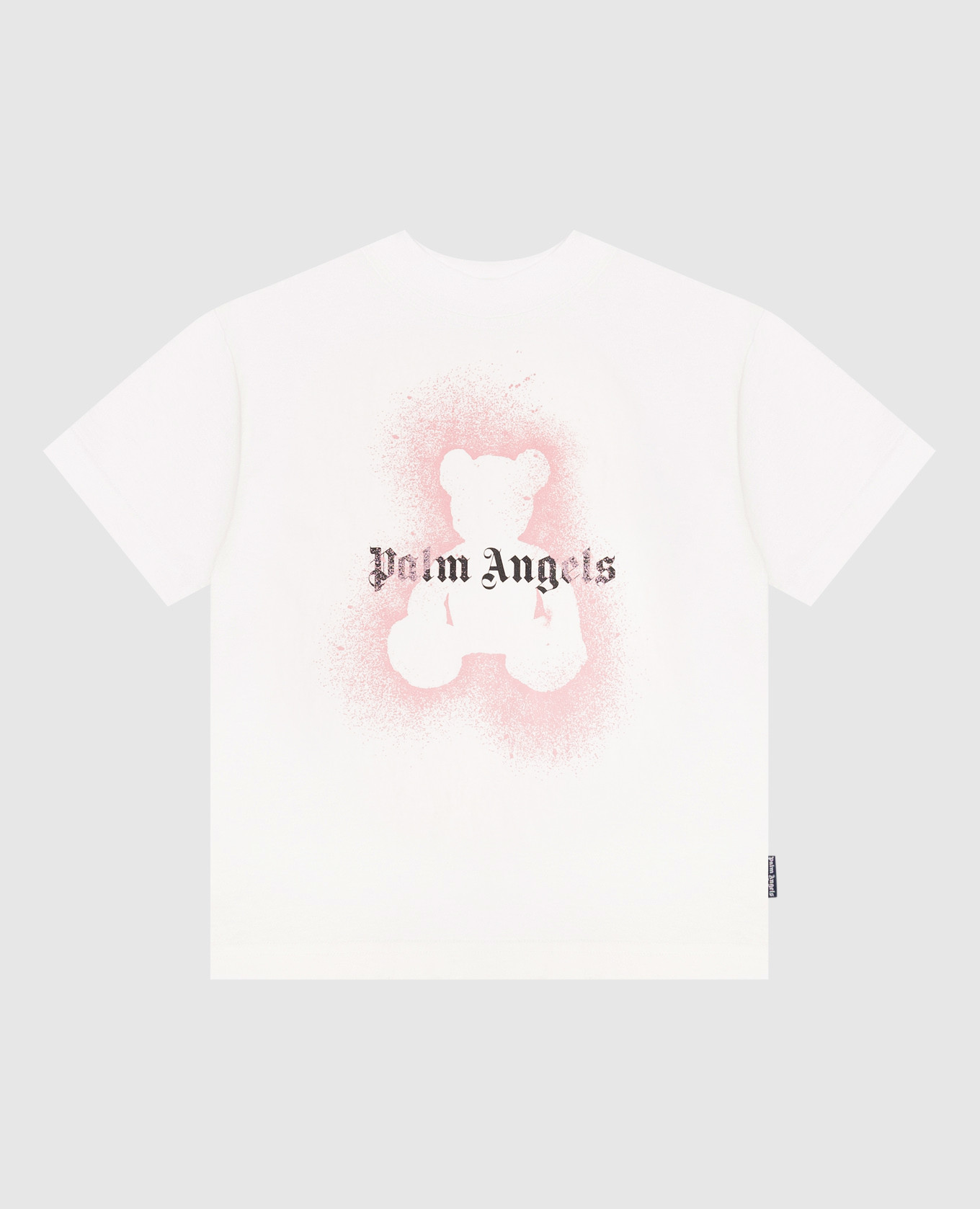 Children&#39;s white T-shirt with print Palm Angels