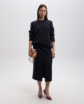 Gabriela Hearst Blue Alfie cashmere sweater 1249225A009