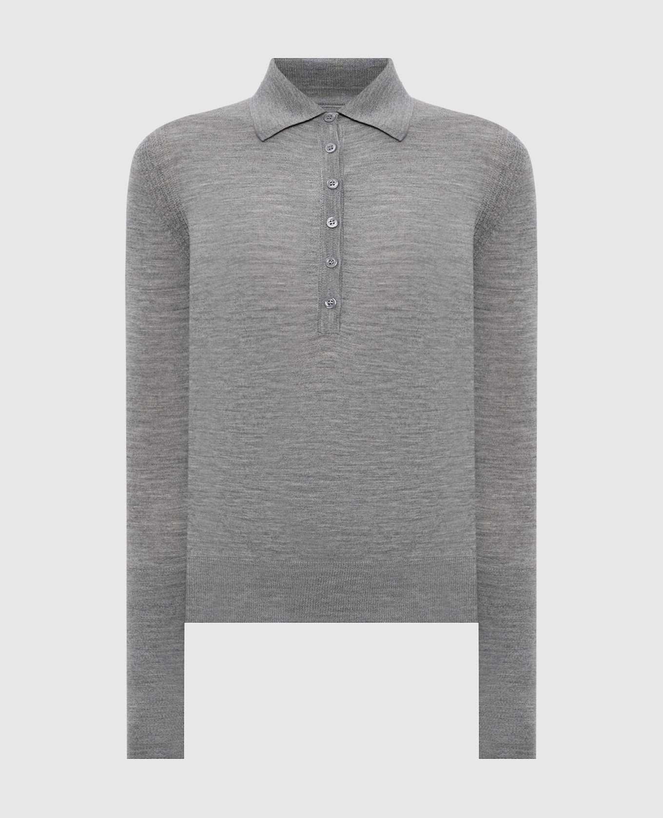 

Gray wool polo shirt Ermanno Scervino, Grey