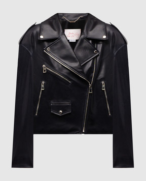 Babe Pay Pls Blue glossy leather jacket 2515NATUREL