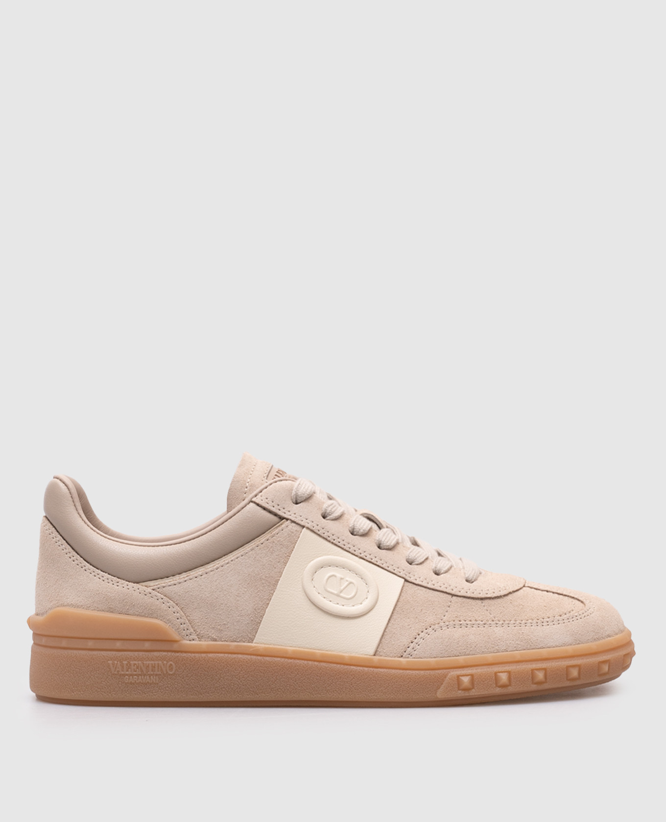Beige suede sneakers Upvillage Valentino