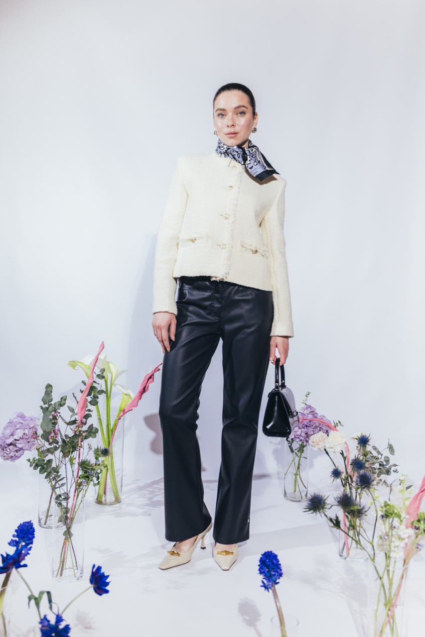 

Yellow BALIA wool tweed jacket Max Mara Weekend
