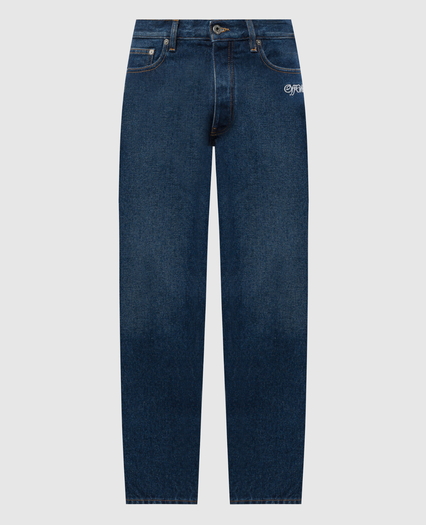 

Blue jeans with logo embroidery Off-White