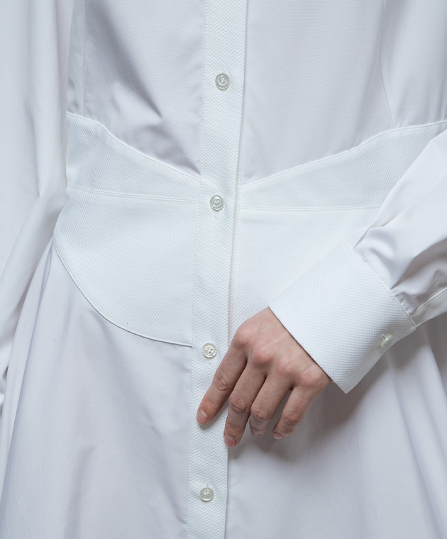 alexander mcqueen white shirt dress Alexander McQueen Belted Cotton Shirt Dress | White