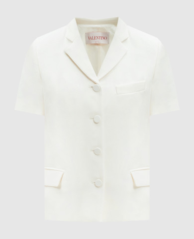 【関税&送料込】Valentino Giacca Corta In Lana Seta Valentino - Giacca bianca in lana e seta 5B3CE3881CF