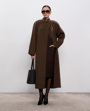 Jacob Lee Brown silk shirt dress WD2008AW25BW