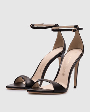 Babe Pay Pls Black leather sandals 2231021004