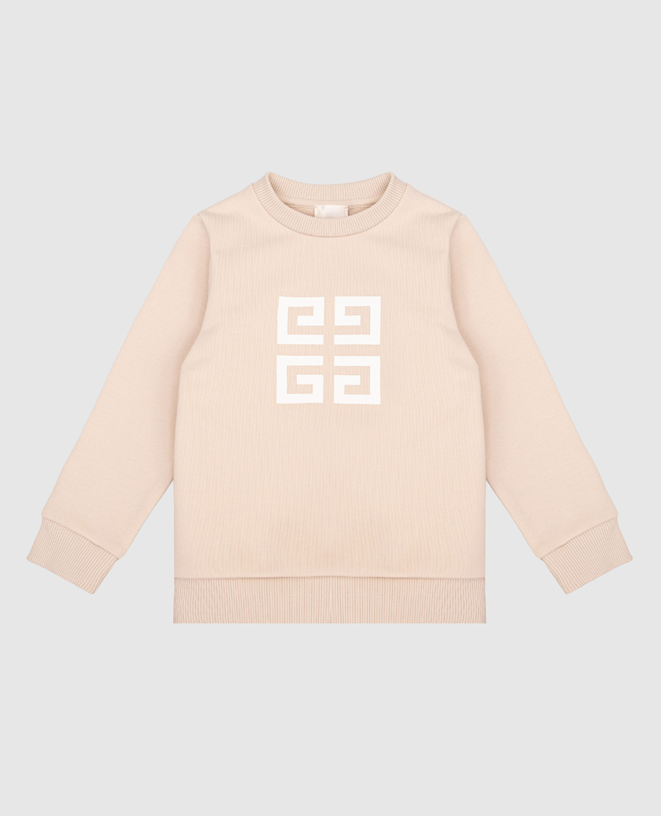 Children&#39;s beige sweatshirt with logo Givenchy