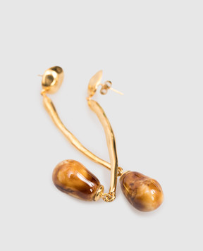 House of Fou Waka Amber Earrings WAKALONGWITHDROPS