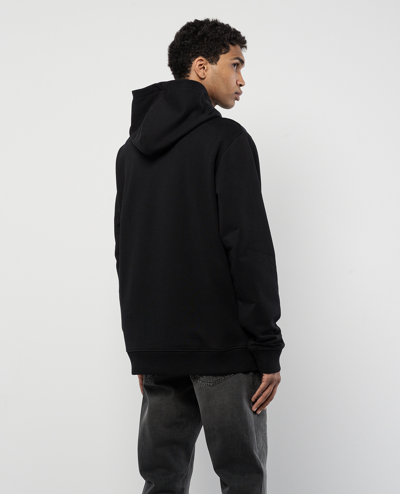 

Black hoodie with logo embroidery Balmain