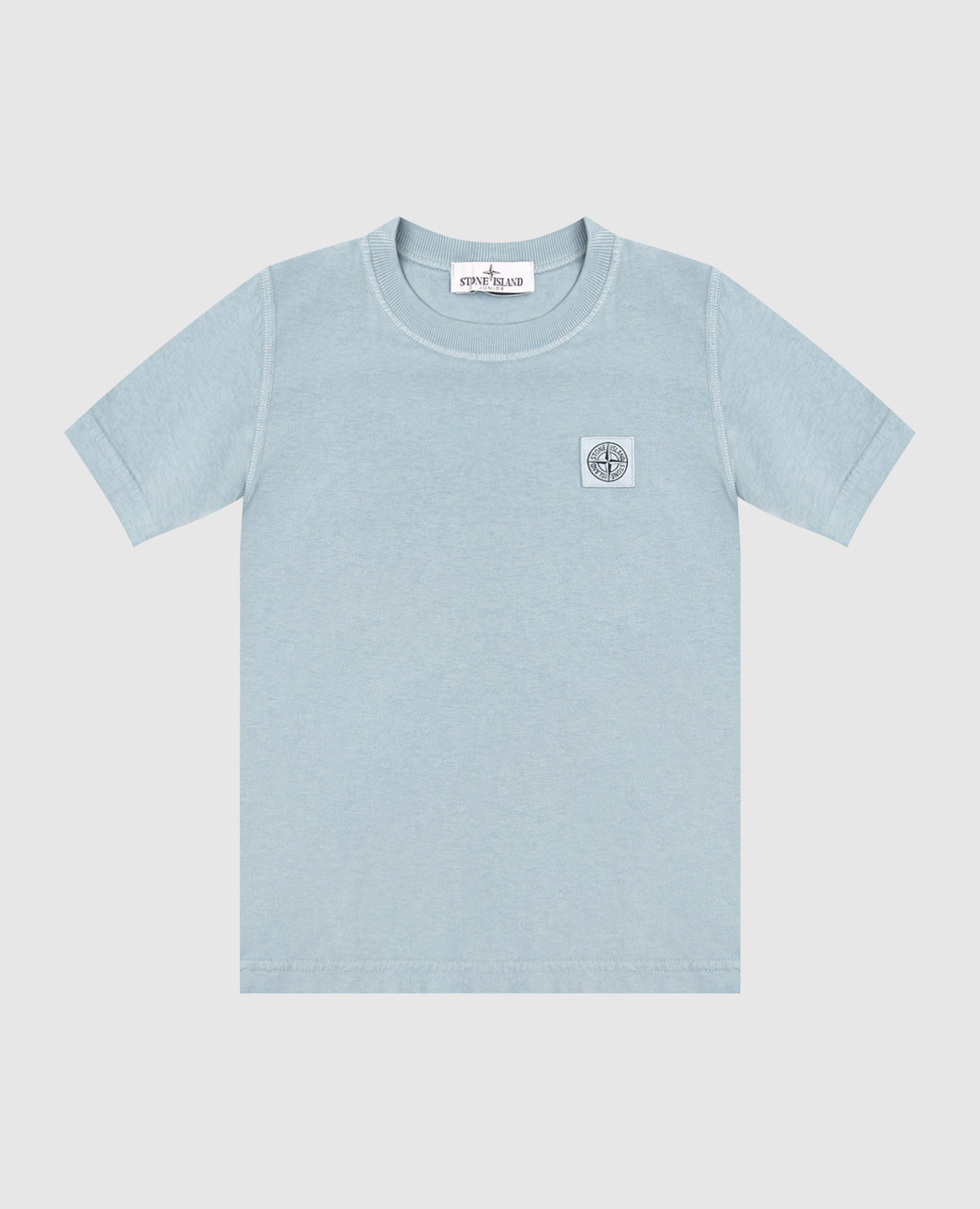 

Children's blue T-shirt with logo patch Stone Island, Light blue