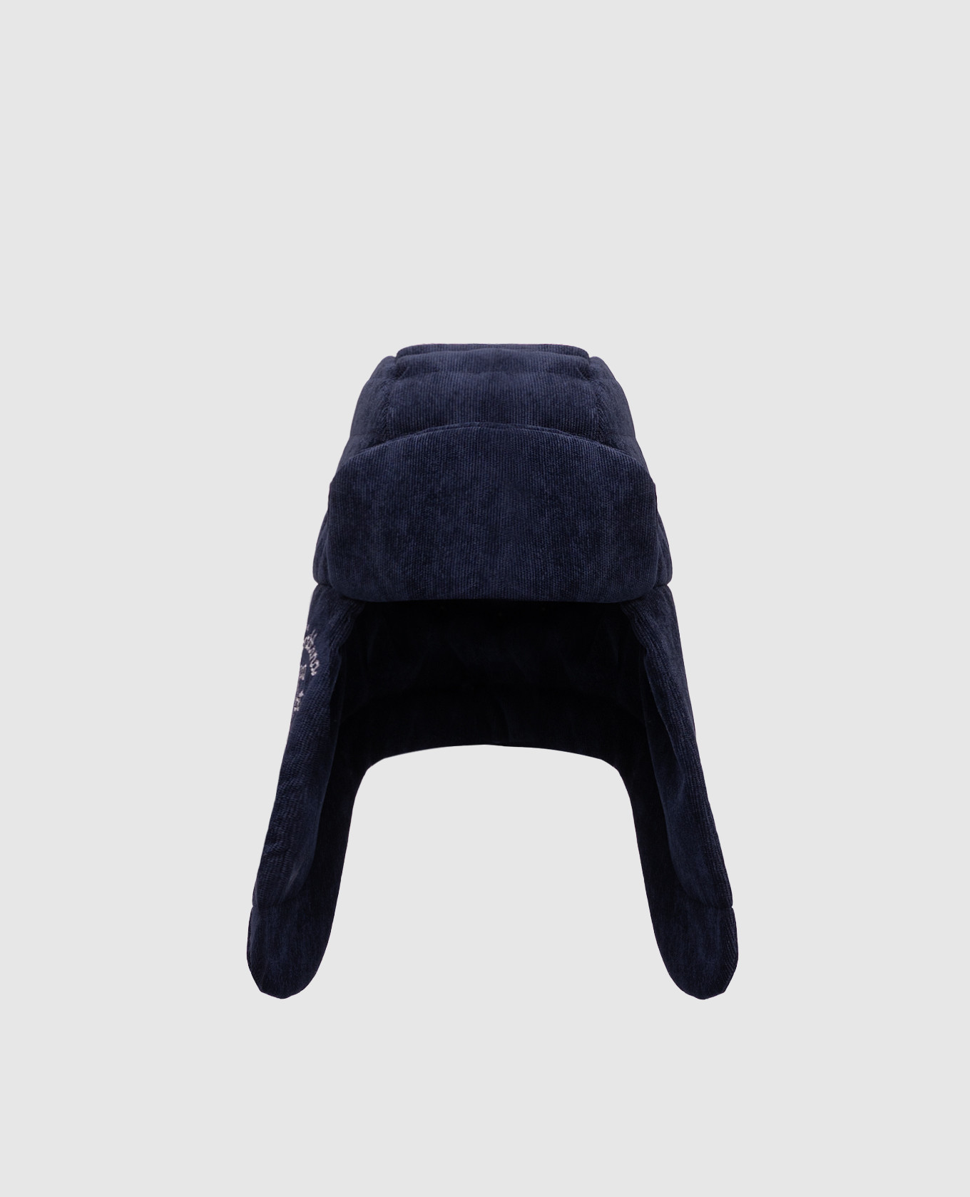

Children's blue corduroy hat with earflaps and logo Dolce&Gabbana