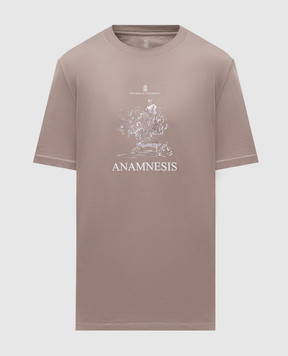 Brunello Cucinelli Beige T-shirt with print M0B138485