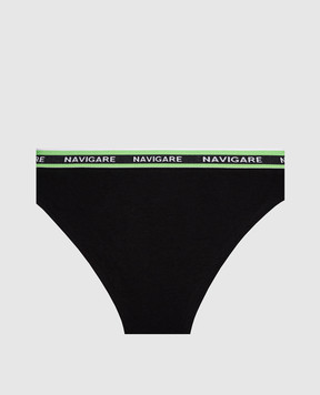 RiminiVeste Navigare children's black briefs with inscription B21184ZJ