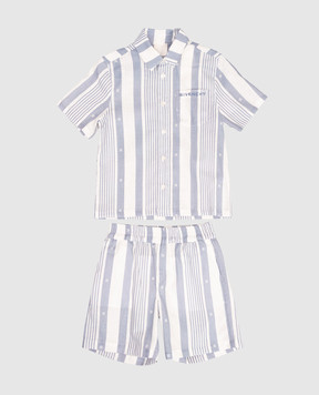Givenchy Children's white striped linen suit H3071612+