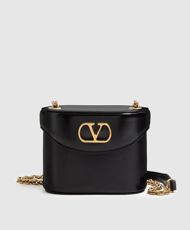 ショルダーバッグ・ポシェット VALENTINO BUCKET BAG (7W2B0R95GCB REN) Valentino - Vain black leather bucket bag 7W2B0R95GCB - shop