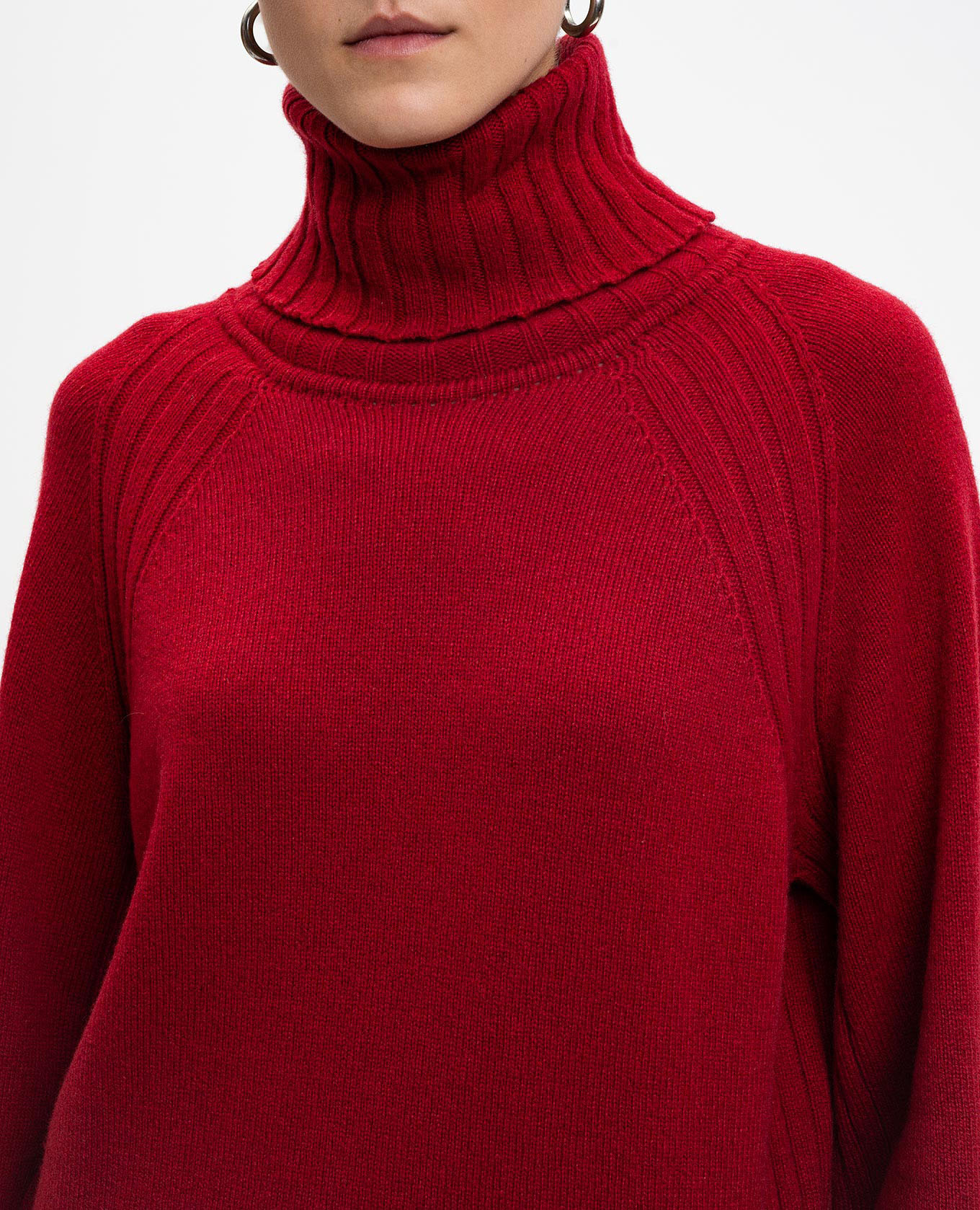 

TABATHA red cashmere and wool sweater John Smedley