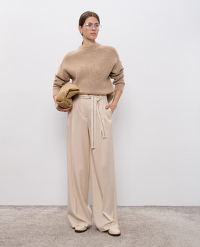 Peserico Beige wool pants P0470103472