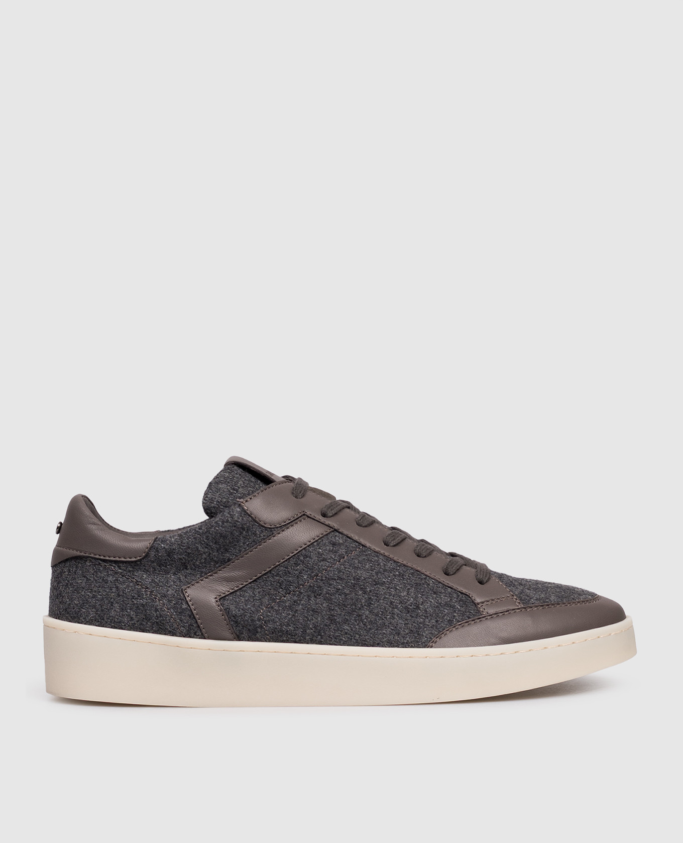 Grey combination sneakers with logo Canali