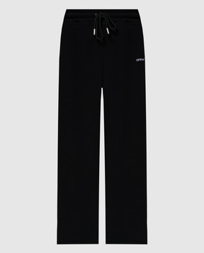 Off-White Black sweatpants with Bandana Arrow embroidery OMCH054S24FLE002