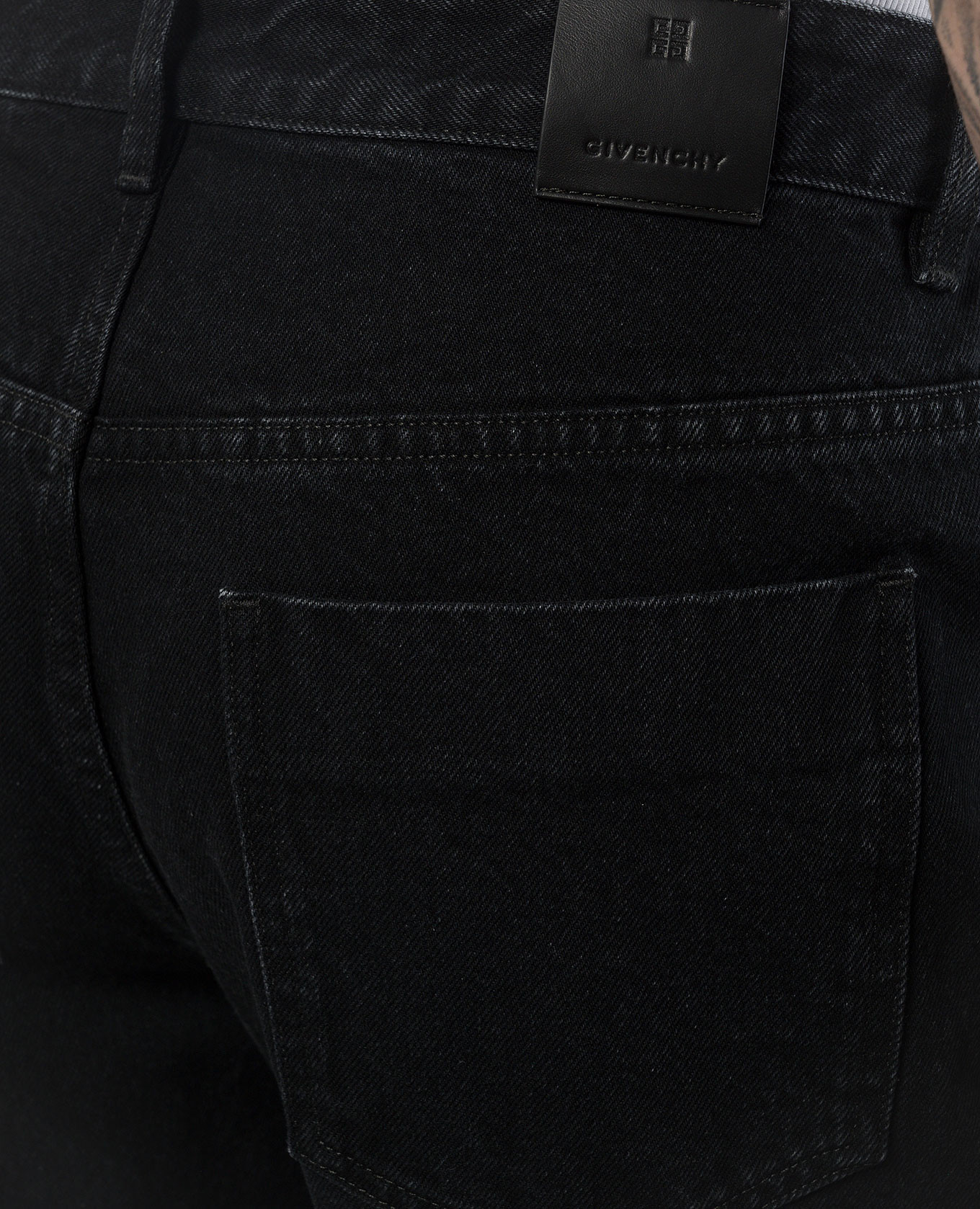 Black jeans with logo patch Givenchy 5