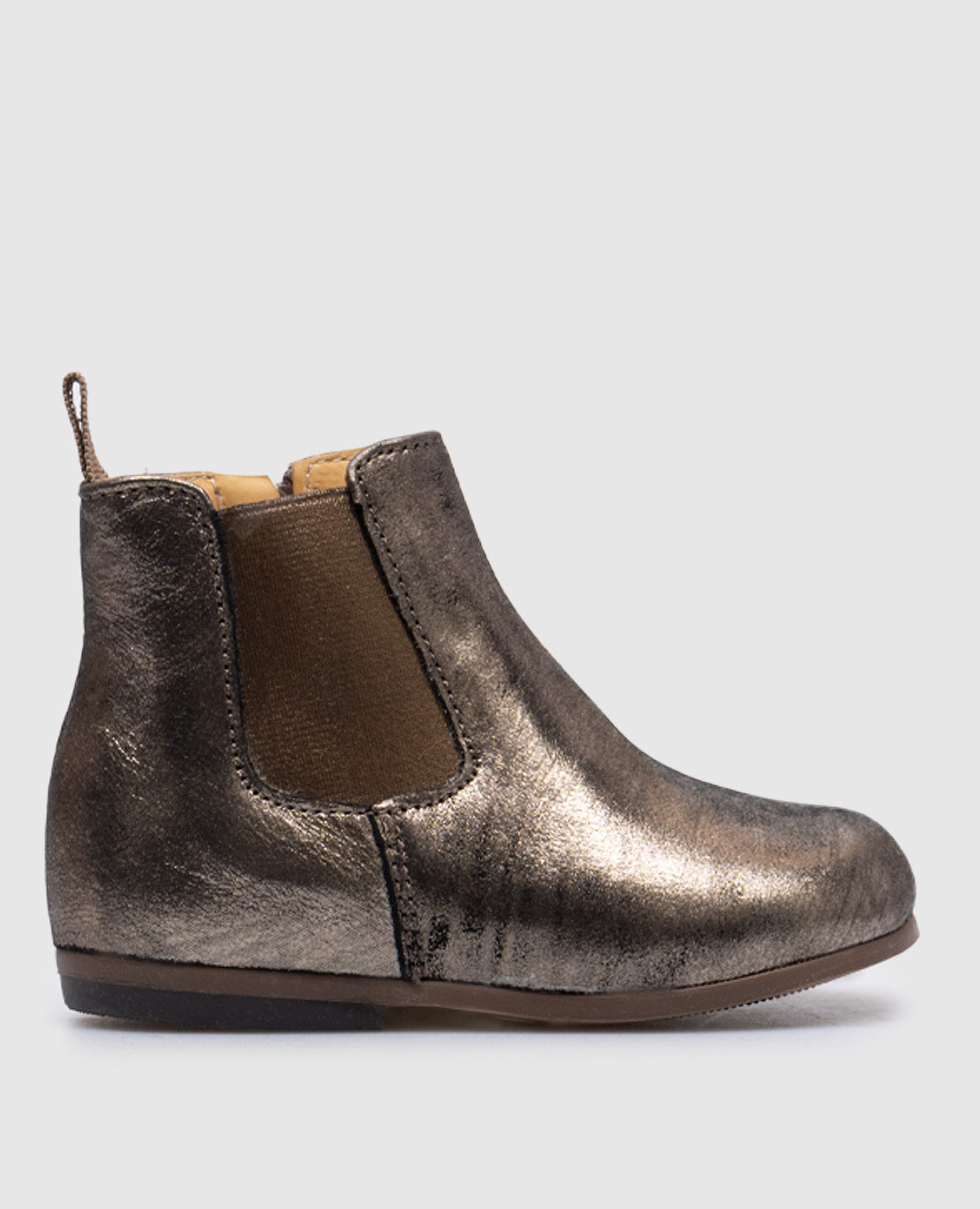 

Children's golden leather shoes Zecchino D'oro