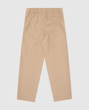 Versace Children's beige pants with emblem 10186021A14443