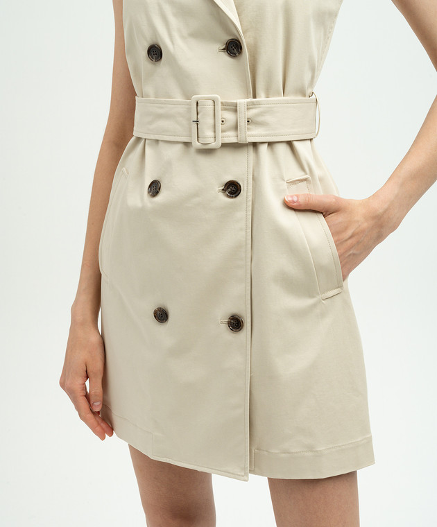 beige trench dress English Factory