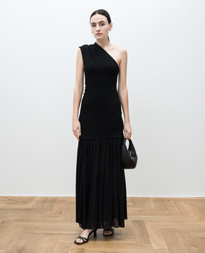 PROENZA SCHOULER Cora black one-shoulder dress R2513014BY328